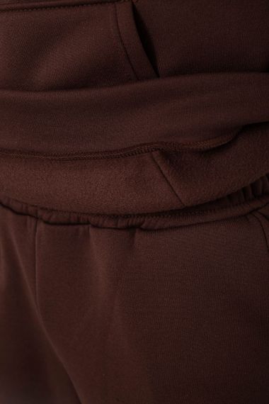 Спортивный костюм мужской на флисе, цвет шоколадный, 238R030-1 | Зображення 5
