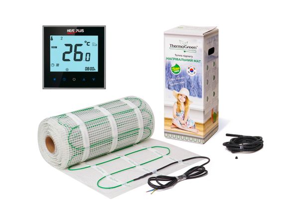 Комплект Кабельный мат ThermoGreen 10м2 + Терморегулятор ITEO 4