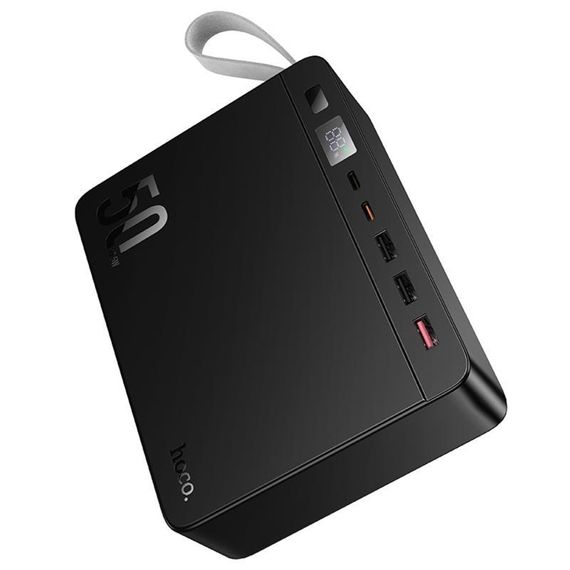 Портативний ЗП Power Bank Hoco J166 Carretera 22.5W+PD20W+lighting 50000 mAh Black | Зображення 4