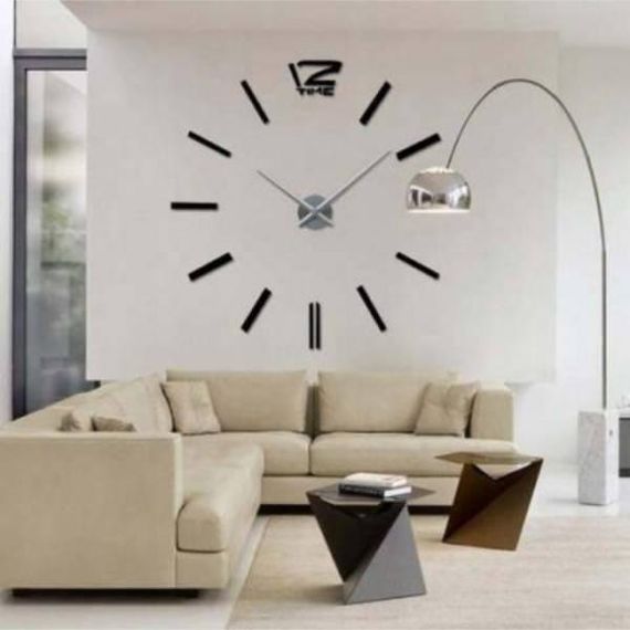 Годинники настінні 80-130см D-053 індекси Чорні