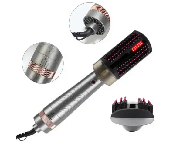 Расческа-фен Hair Steam Brush INFRARED+SPRAY HOTairCOMB 3в1 ∙ Утюжок и фен Hair Steam Brush для выпрямления волос | Зображення 2