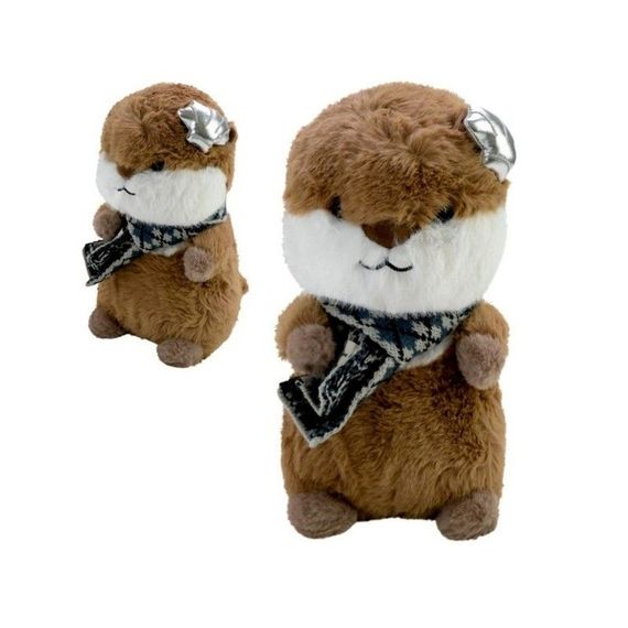 Детская мягкая игрушка "Выдреныш" C8501 с ракушкой, размер 28 см | Зображення 3