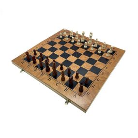 Набор настольных игр "Шахматы, нарды, шашки 3 в 1" Set 3 NE-LG-7 игровая платформа 35х35 см