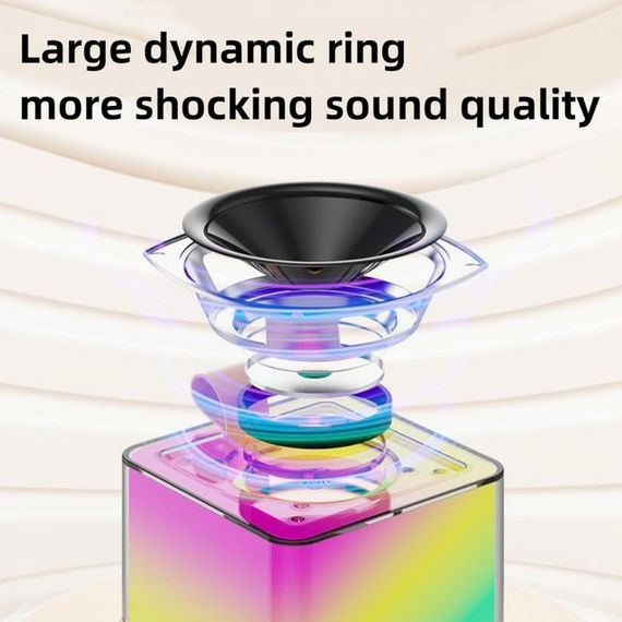 Мини-детское караоке с RGB-подсветкой K18 ∙ Bluetooth-колонка K18 с 2 микрофонами | Зображення 2