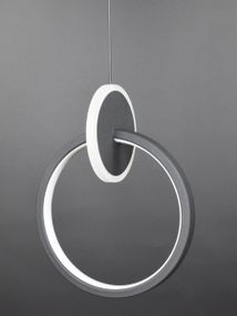 Люстра світлодіодна підвісна LED світильник для квартири на стелю лед 26562 Чорний 35-200х12х20 см.