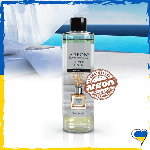 Наполнитель для аромадиффузора Areon Home Perfumes Refill Classic Silver Linen 260мл