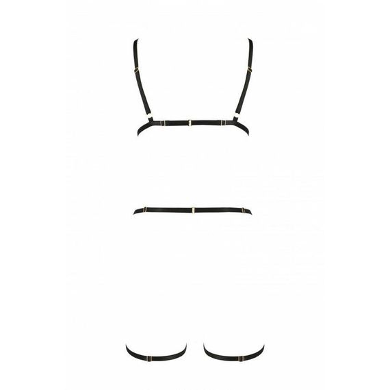 Портупея-стрепи на все тіло INDICA black - Passion Exclusive, L/XL | Зображення 5