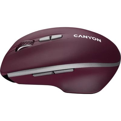 Мышка Canyon MW-21 Wireless Blue LED Burgundy (CNS-CMSW21BR) | Зображення 3