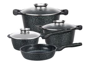 Набір посуду з мармуровим антипригарним покриттям Higher Kitchen НК-315 Green