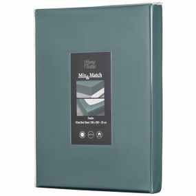 Простирадло на резинці Ardesto Mix&Match Premium, 180x200+30см, 100% бавовна, сатин, зелений (ART1820FSE)