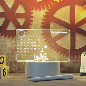 Креативна світлодіодна м'яка нічна лампа для нотаток Mijia Calendar USB з ручкою (sv2529)