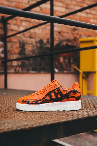Кросівки чоловічі N-ike Air Force 1 Skeleton Orange 42 26.5 см | Зображення 4