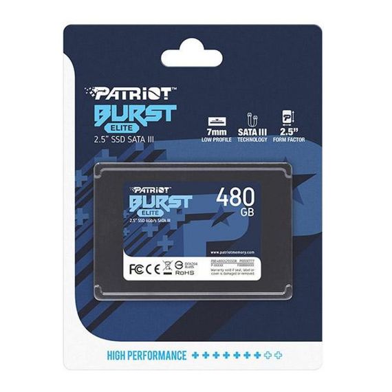 Накопичувач SSD 2.5" 480GB Burst Elite Patriot (PBE480GS25SSDR) | Зображення 3