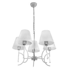 Люстра подвесная с абажуром E14 60W WH (NOWODVORSKI 4508S/5)