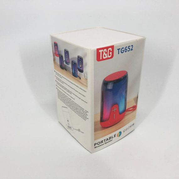 Портативна колонка TG652 5W з RGB підсвічуванням та ремінцем, колонка з акумулятором блютуз. Колір: зелений | Зображення 4