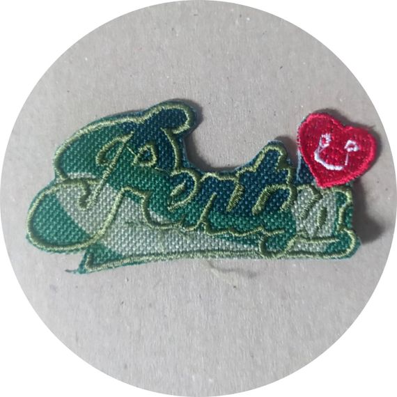 Нашивка на одяг (термо) Pentys 80*37 мм Зелений