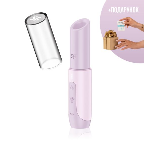 Вакуумний стимулятор клітора Satisfyer Secret Kiss — хвильова стимуляція, силікон, водозахист, USB-зарядка | Зображення 1