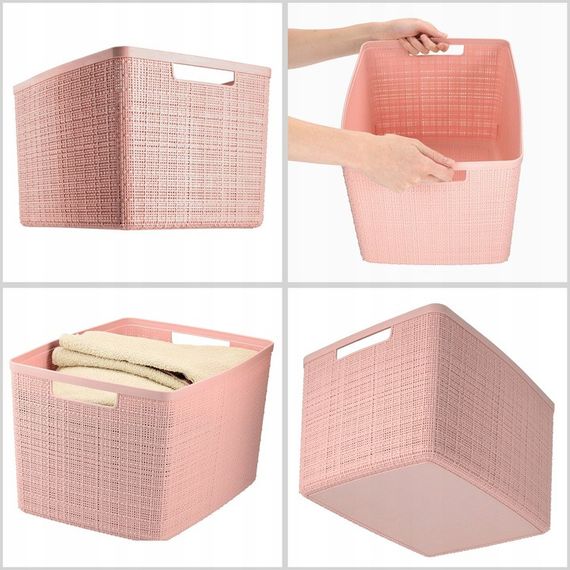 Кошик для зберігання Curver (Курвер) Jute 20 л (01907) Рожевий | Зображення 4