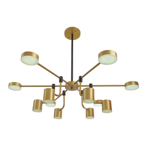 Светильник потолочный подвесной BR-01 622S/12 LED 84W WW+NW +CW BK/G | Зображення 1
