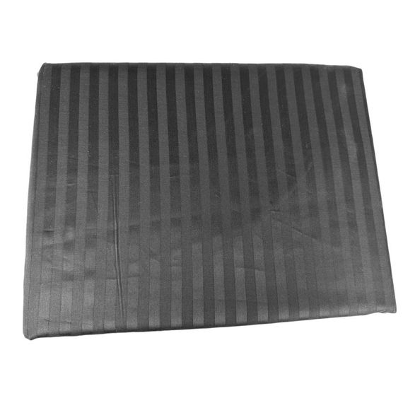 Комплект постільної білизни SoundSleep Silken сатин-страйп Двоспальний євро 200х220 см чорний (2800004482219) | Зображення 1