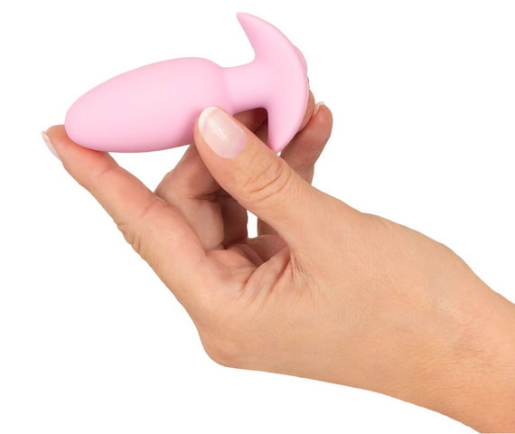 Анальна пробка з вібрацією Vibrating Mini Butt Plug Rose Sex Aura | Зображення 5
