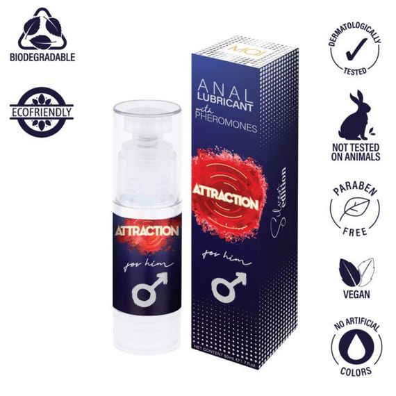 Анальний лубрикант з феромонами - MAI Attraction Anal Lubricant With Pheromones For Him, 50 мл sexstyle