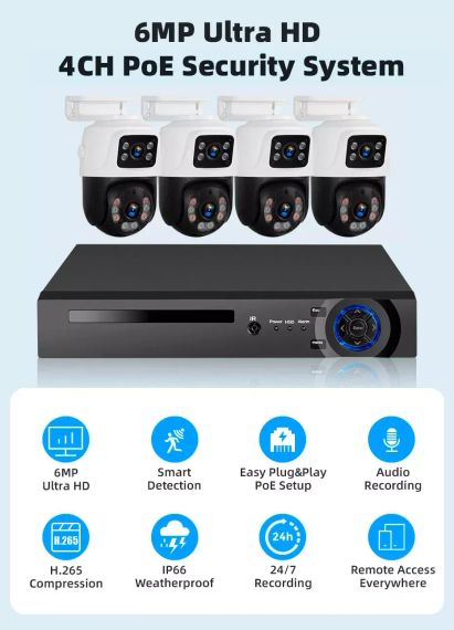 Комплект видеонаблюдения проводной с просмотром через 3G сеть DVR KIT 4ch металл HD набор на 4 камеры с регистратором | Зображення 2