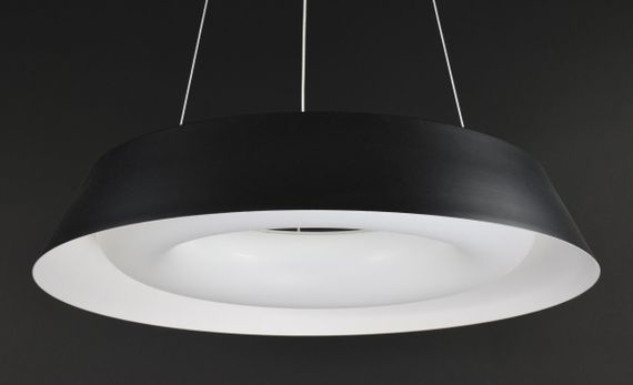 Люстра світлодіодна підвісна LED світильник для квартири на стелю лед з пультом 27576 Чорний 25-90х50х50 см. | Зображення 1