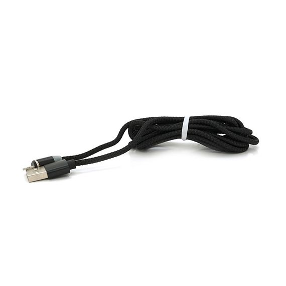 Магнитный кабель PiPo USB 2.0/Lighting, 2m, 2А, тканевая оплетка, брон арт.18166 | Зображення 4