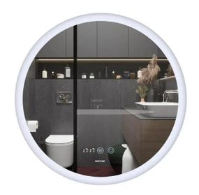 Дзеркало Mixxus Plain MC10-60 (годинник, LED-підсвічування, антизапотівання) (MI6013)