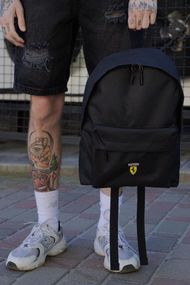 Повсякденний рюкзак шкільний Without Compact з принтом Ferrari Black