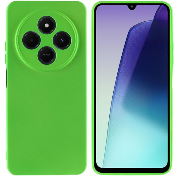 Чохол TPU GETMAN Liquid Silk Full Camera для Xiaomi Redmi 14C / Poco C75 Салатовий / Neon Green | Зображення 1