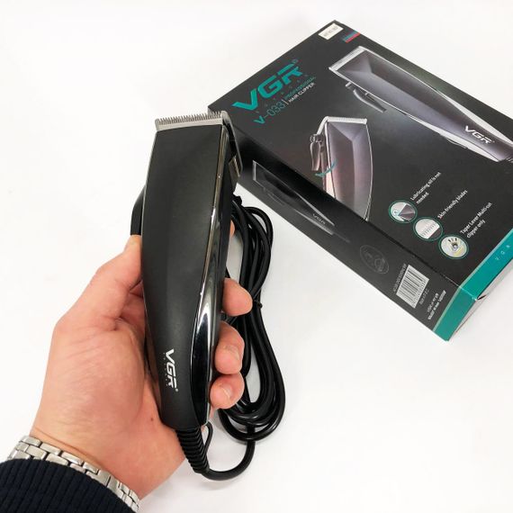 Професійна машинка для стрижки волосся в салон VGR V-033, Машинка для стрижки з безліччю насадок RK-70 | Зображення 5