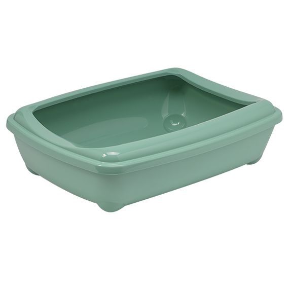 Moderna Arist-O-Tray туалет с бортиком для кошек, 50 см х 38 см х 14 см, зеленый