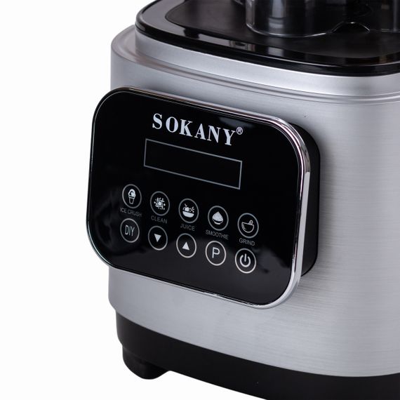 Бесшумный блендер Sokany с 2-литровой чашей для смузи и коктейлей, портативный 8000 Вт SK-03024 | Зображення 6