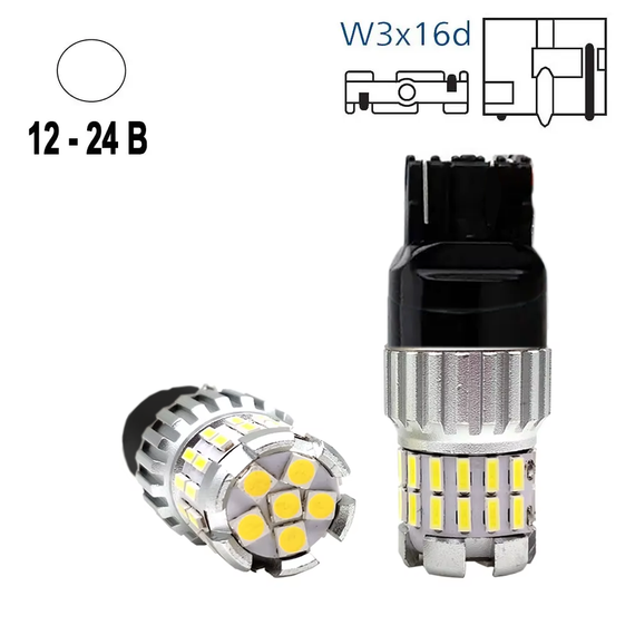 Автолампа светодиодная Т20 W21W 7440, 36smd, 12-24 В | Зображення 2