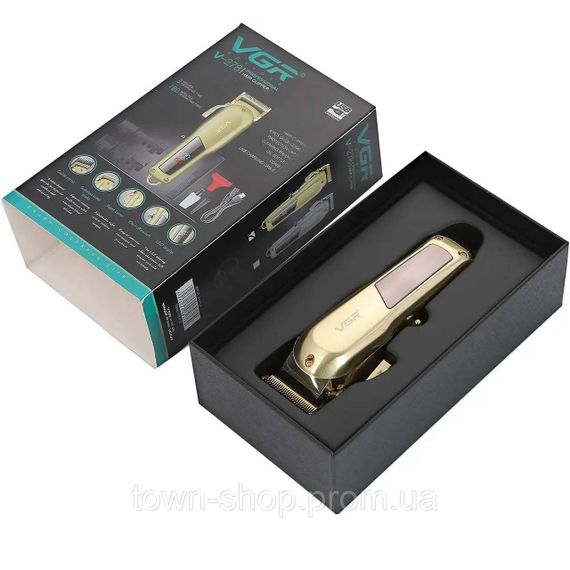 Машинка для стрижки VGR Professional Hair Clipper V-278 GOLD, машинка для стрижки волос домашняя | Зображення 4