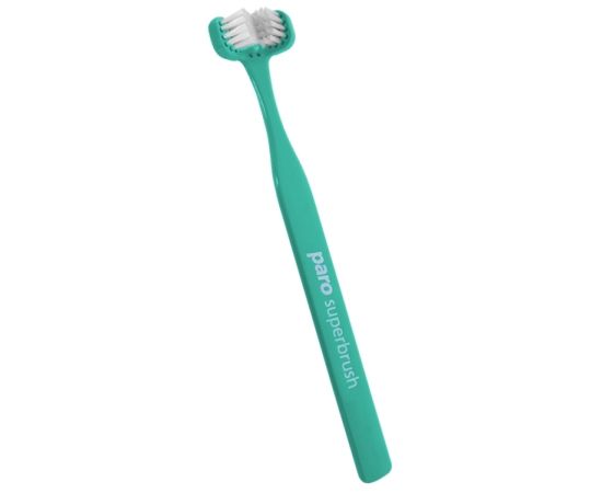 Тристороння зубна щітка paro® superbrush, бірюзова (7.724/3)