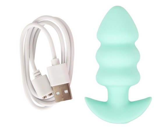 Анальна пробка з вібрацією Vibrating Mini Butt Plug Green Sex Aura | Зображення 2