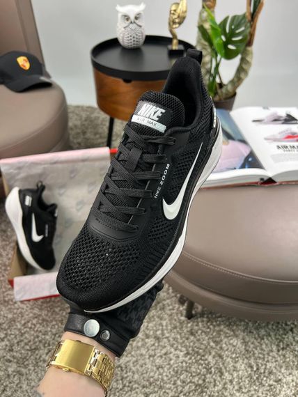 Чоловічі кросівки Air Zoom x React Black White (текстиль) A3897 44 28 | Зображення 5