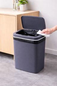 Ведро для мусора со смарт-датчиком приближение Smart trash can 10 л Синий