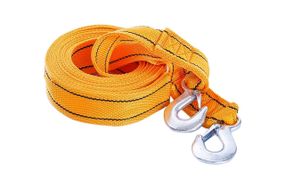 Трос буксировочный 5м*60мм 5т (усиленный двойной пряжкой) (крюк) (в блистере) СИЛА