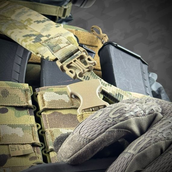 Ремінь збройовий RAGNAROK триточковий з широким наплічником "KRAKEN" carbine Піксель | Зображення 7