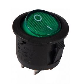 Перемикач KCD1-5-101 G/B 1 кнопка зелена кругла Ny95500707