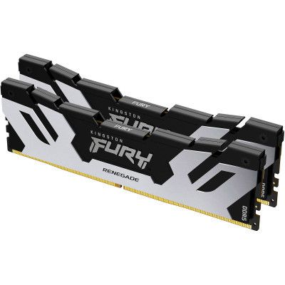 Модуль памяти для компьютера DDR5 32GB (2x16GB) 7200 MHz Renegade Black/Silver Kingston Fury (ex.HyperX) (KF572C38RSK2-32) | Зображення 3
