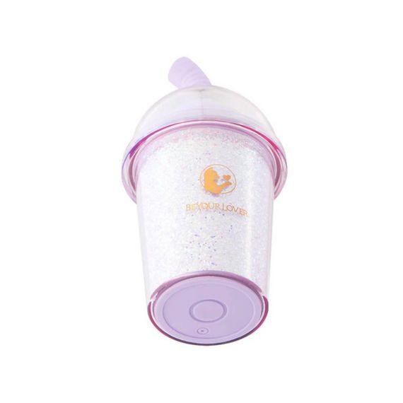 Вакуумний стимулятор у формі стаканчика з трубочкою BeYourLover Joy Cup сяючий бузковий, 9.1 см х 4.6 см Sex Aura | Зображення 2