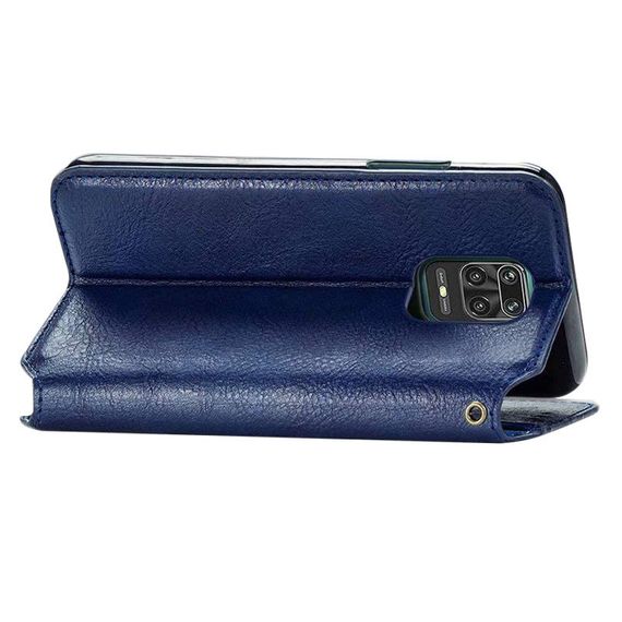 Шкіряний чохол-книжка GETMAN Cubic (PU) для Xiaomi Redmi Note 9s / Note 9 Pro / Note 9 Pro Max Синій | Зображення 1