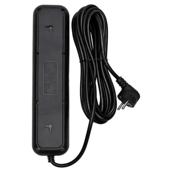 Мережевий фільтр-подовжувач 5 розеток 3xUSB-A 1xUSB-C 5м чорний HP-5-40 | Зображення 4