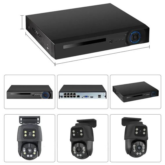 Система відеоспостереження на 2 камери з датчиками руху, Full HD 1080P, XPRO, Dvr kit 4 ch (234573899_5310) | Зображення 8