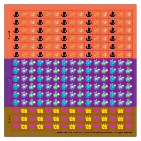 Лабіринти з наклейками "Шалені танці" Тролі 1249012, 450 наклейок | Зображення 2